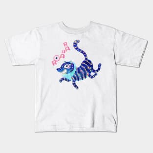 Blue Tiger Kids T-Shirt